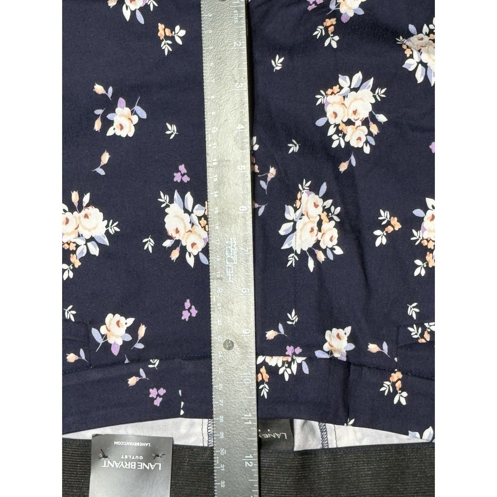 Lane Bryant Ankle Pants Floral No Gap Waist Floral Women's Size 16 NWT - Picture 5 of 9